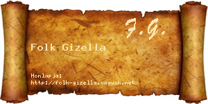 Folk Gizella névjegykártya
